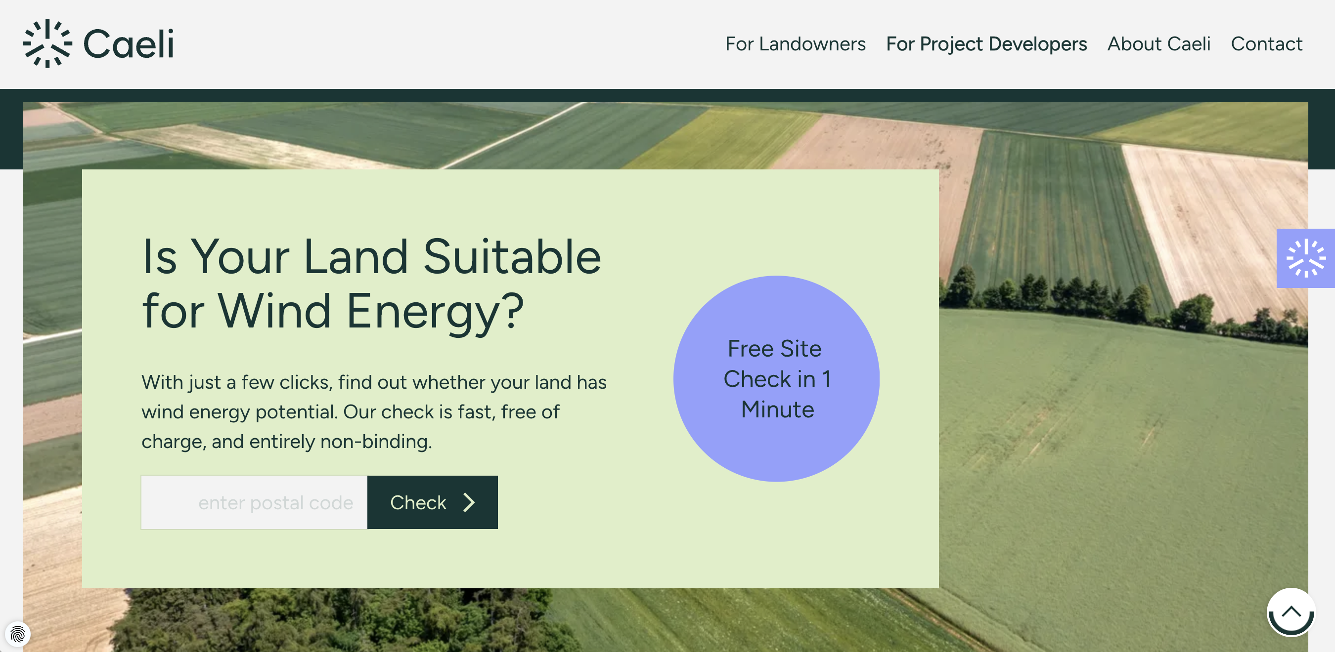 Caeli.co.uk Site Check for landowners