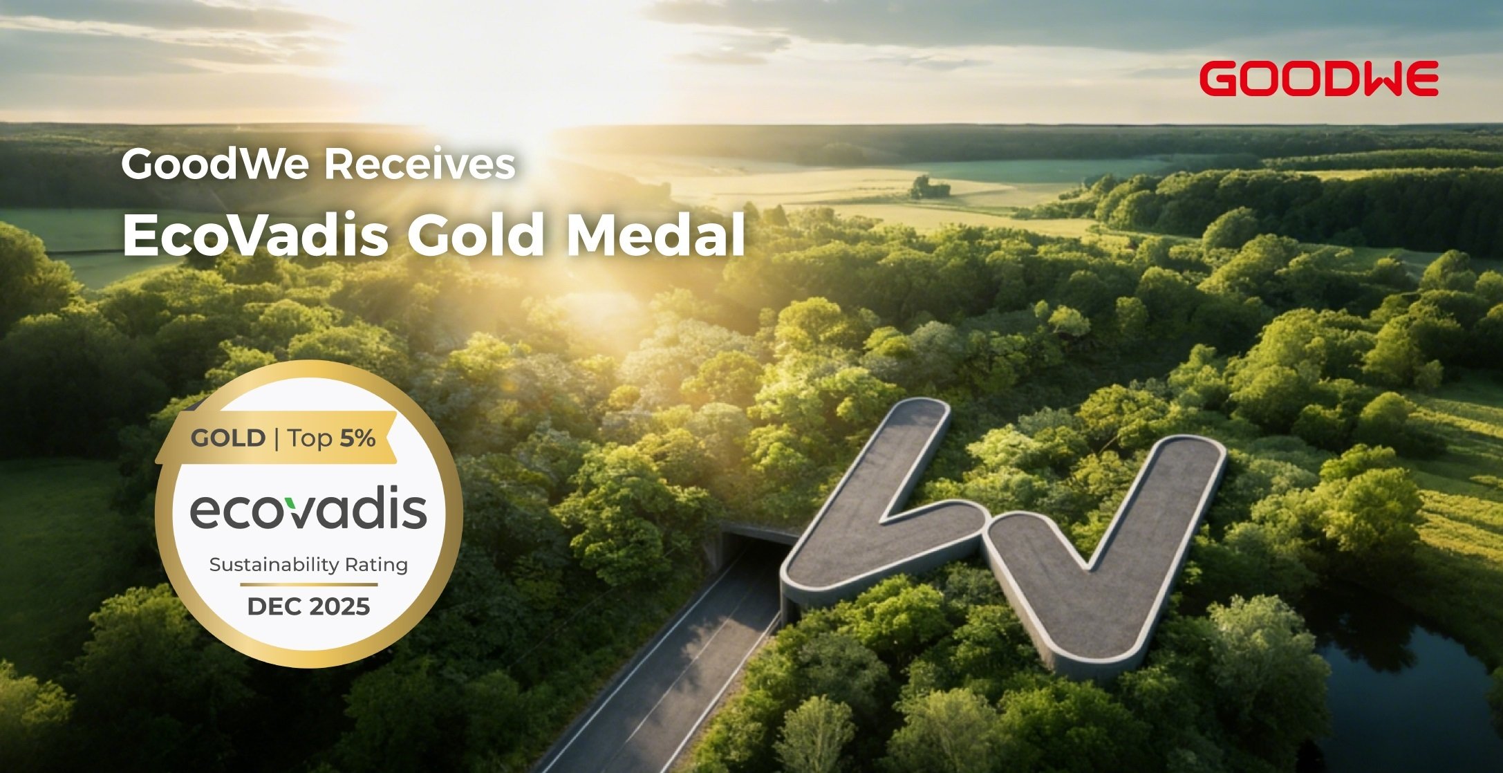 GoodWe receives EcoVadis Gold