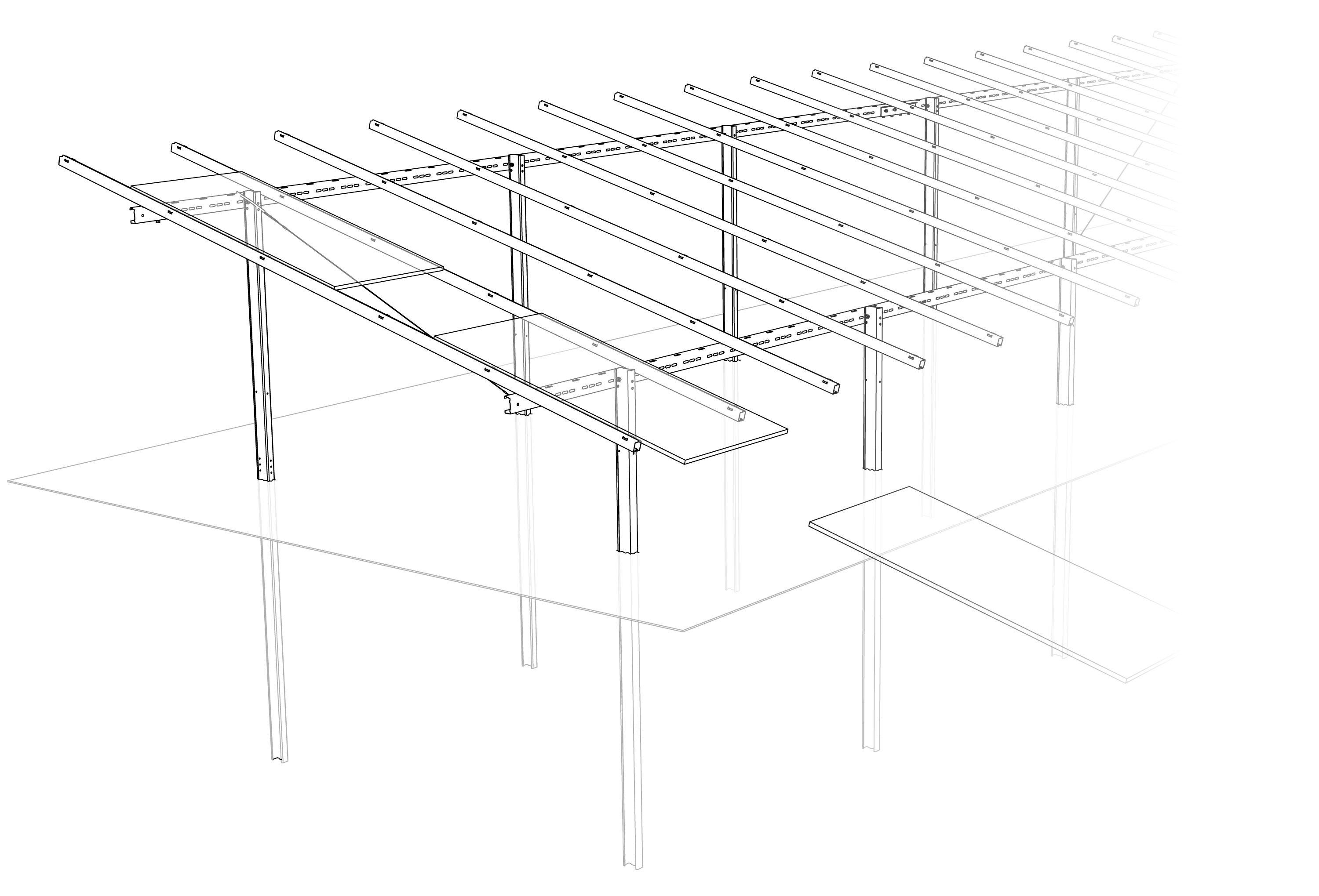 K2 Pi Rack-steel-rafter