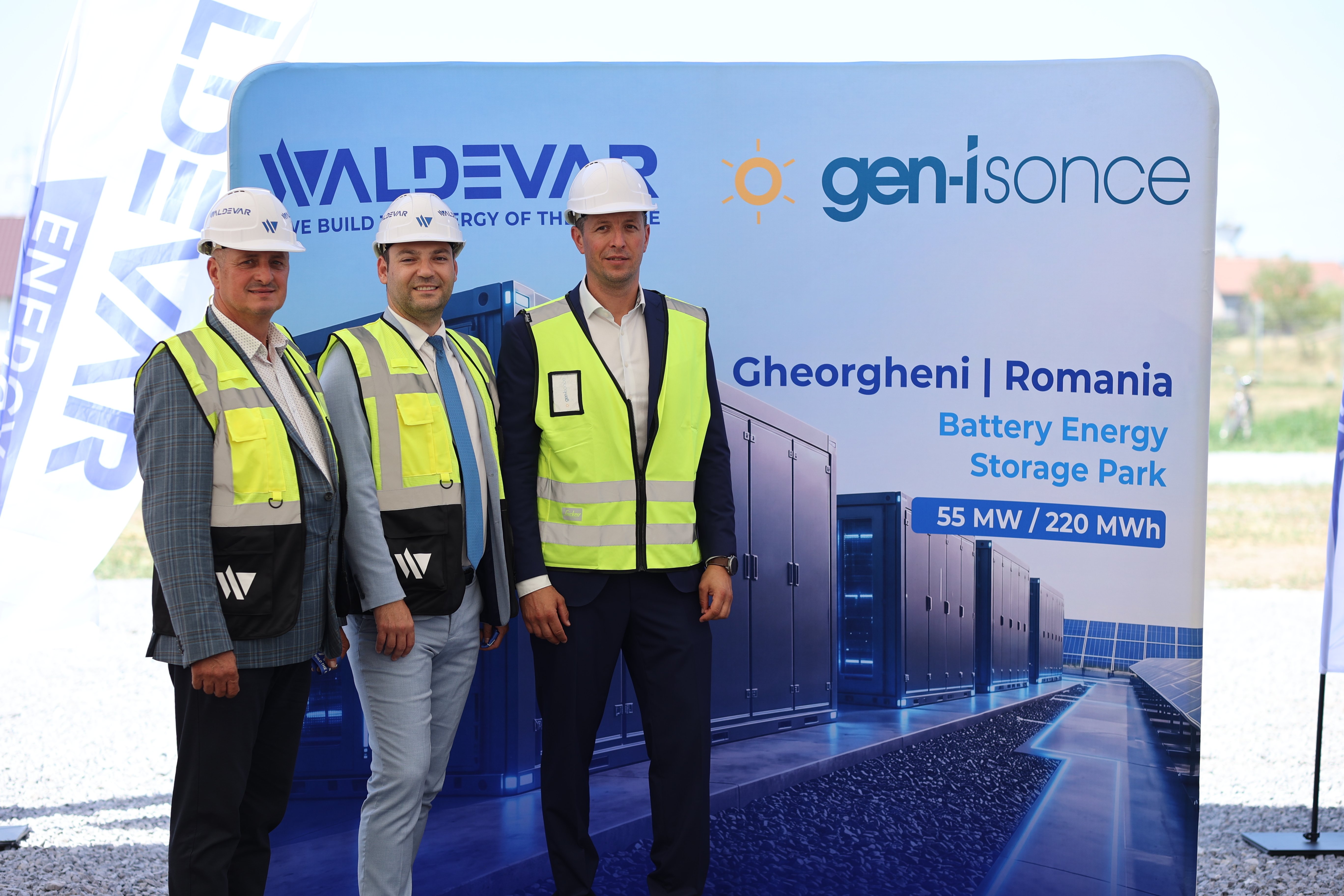 Left - Len Emil Balázs - Vicemayor of Gheorgheni - Cristian Dragomir - CEO WALDEVAR Energy - Gregor Hudohmet - CEO GEN-I Sonce