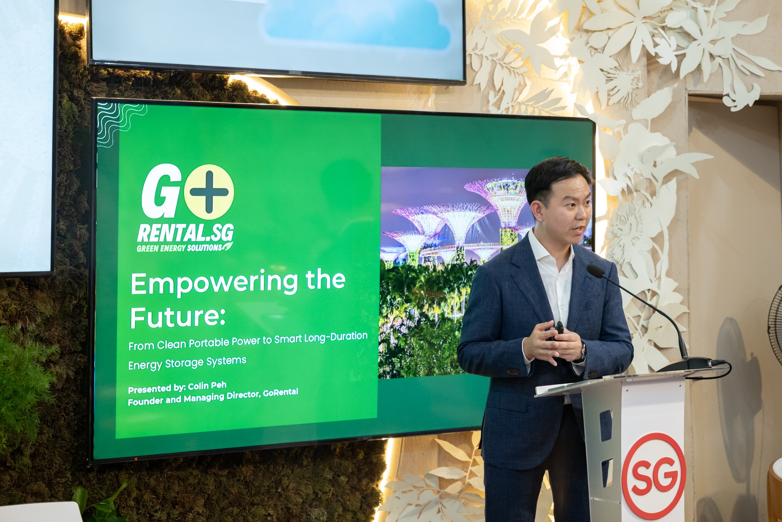 Photo Caption - GoRental SG’s presentation, “Empowering the Future,” highlights the shift from portable clean power to next-generation long-duration energy storage systems at COP30