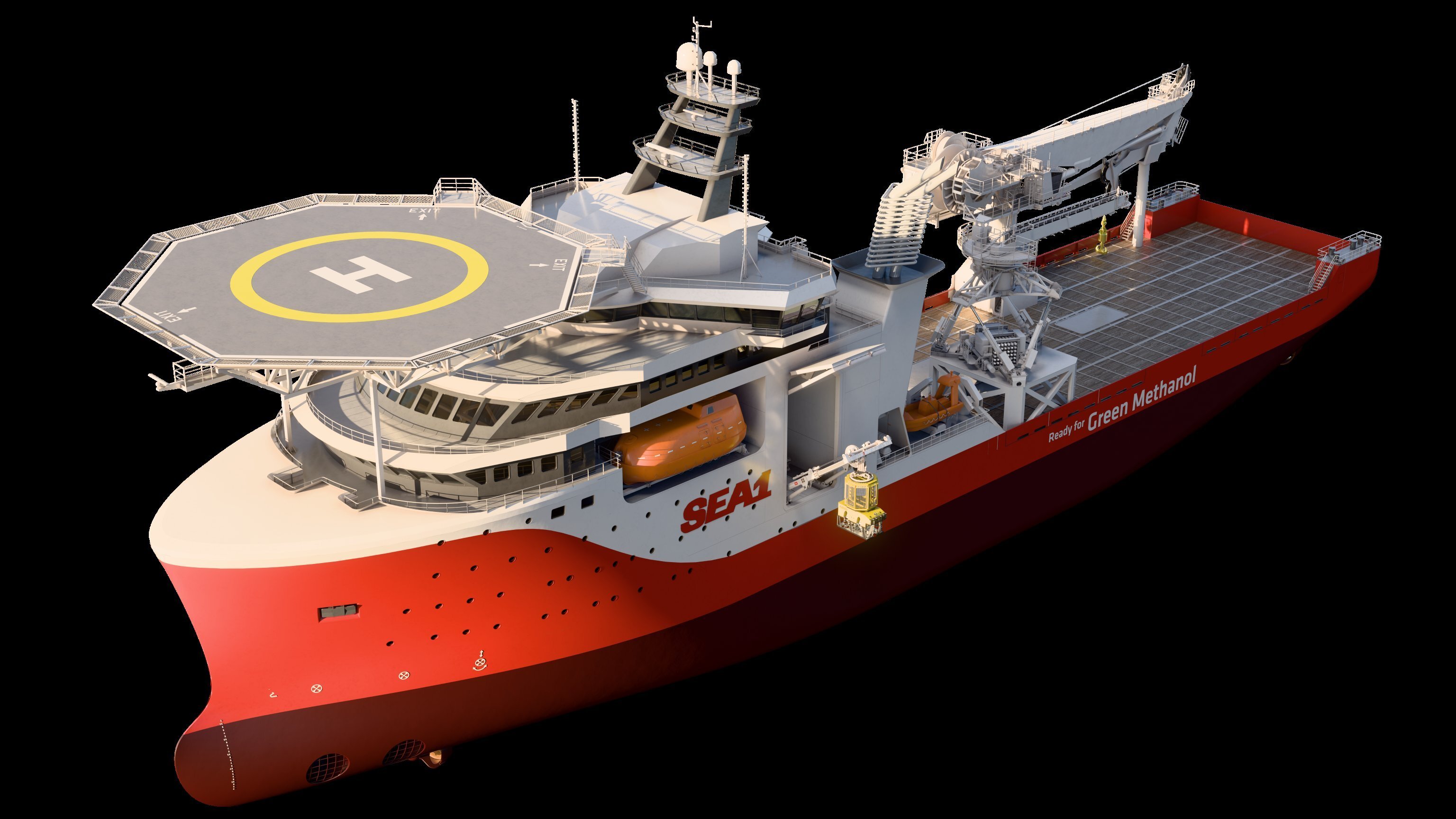 Rendering of a Sea1 Offshore OESV.  Picture_ Sea1 Offshore