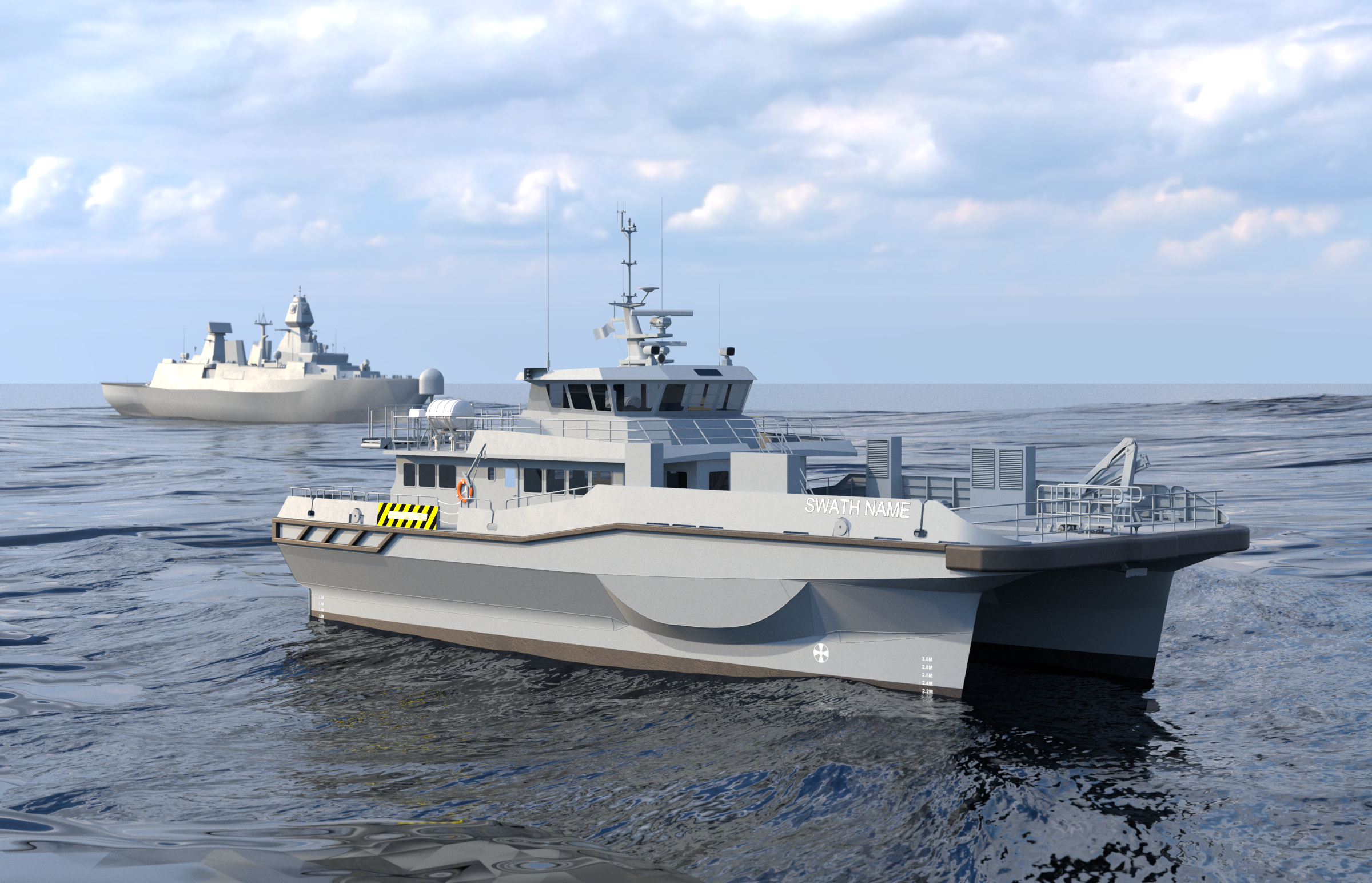 Työvene Signs Contract with German Federal Office of Bundeswehr Equipment, Information Technology and In-Service Support (BAAINBw), Germany, for Advanced SWATH Personnel Transfer Vessel image