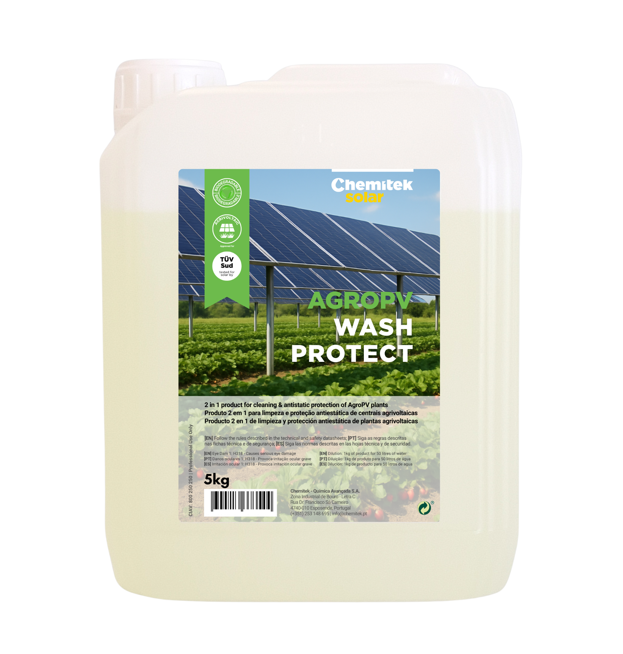 Chemitek Solar develops cleaning solutions for AgroPV systems under the AGROPV@INNOV project image
