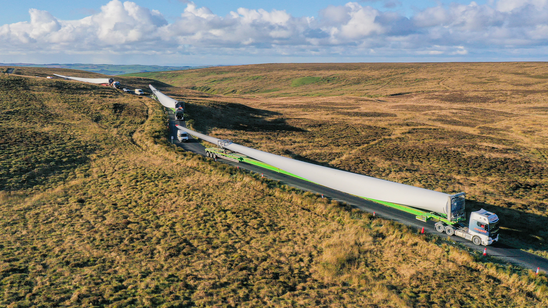 COLLETT DELIVERS 189 WIND TURBINE COMPONENTS TO STRANOCH WIND FARM image