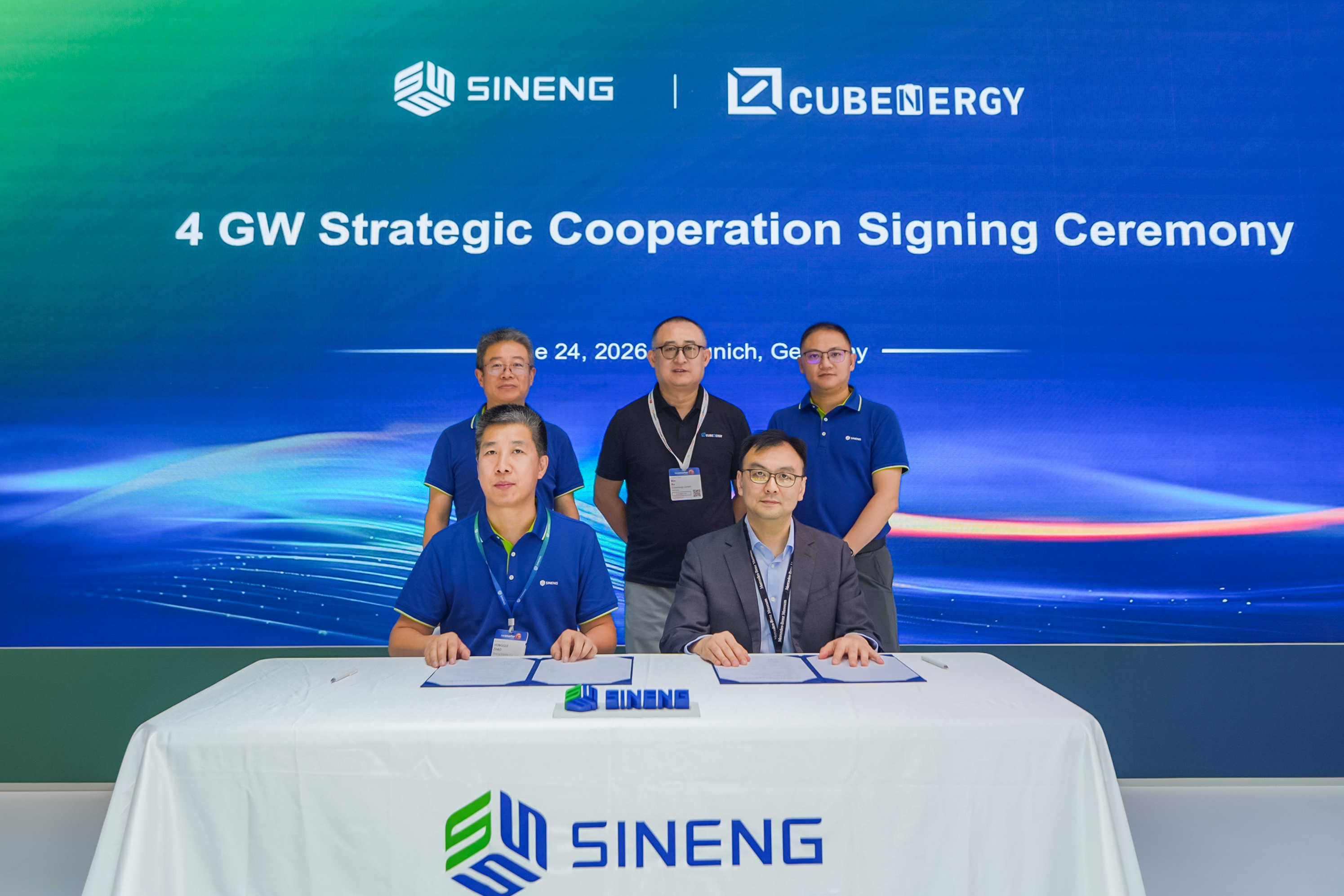 4 GW Secured! Sineng Electric and Cubenergy Sign Strategic Cooperation Agreement to Accelerate Global Energy Storage Deployment image