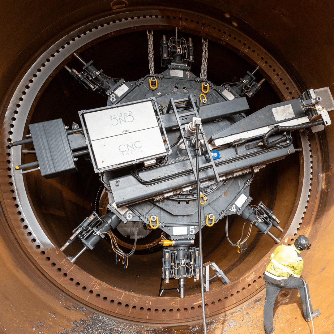 CNC Onsite sets new standards in flange precision for offshore wind image