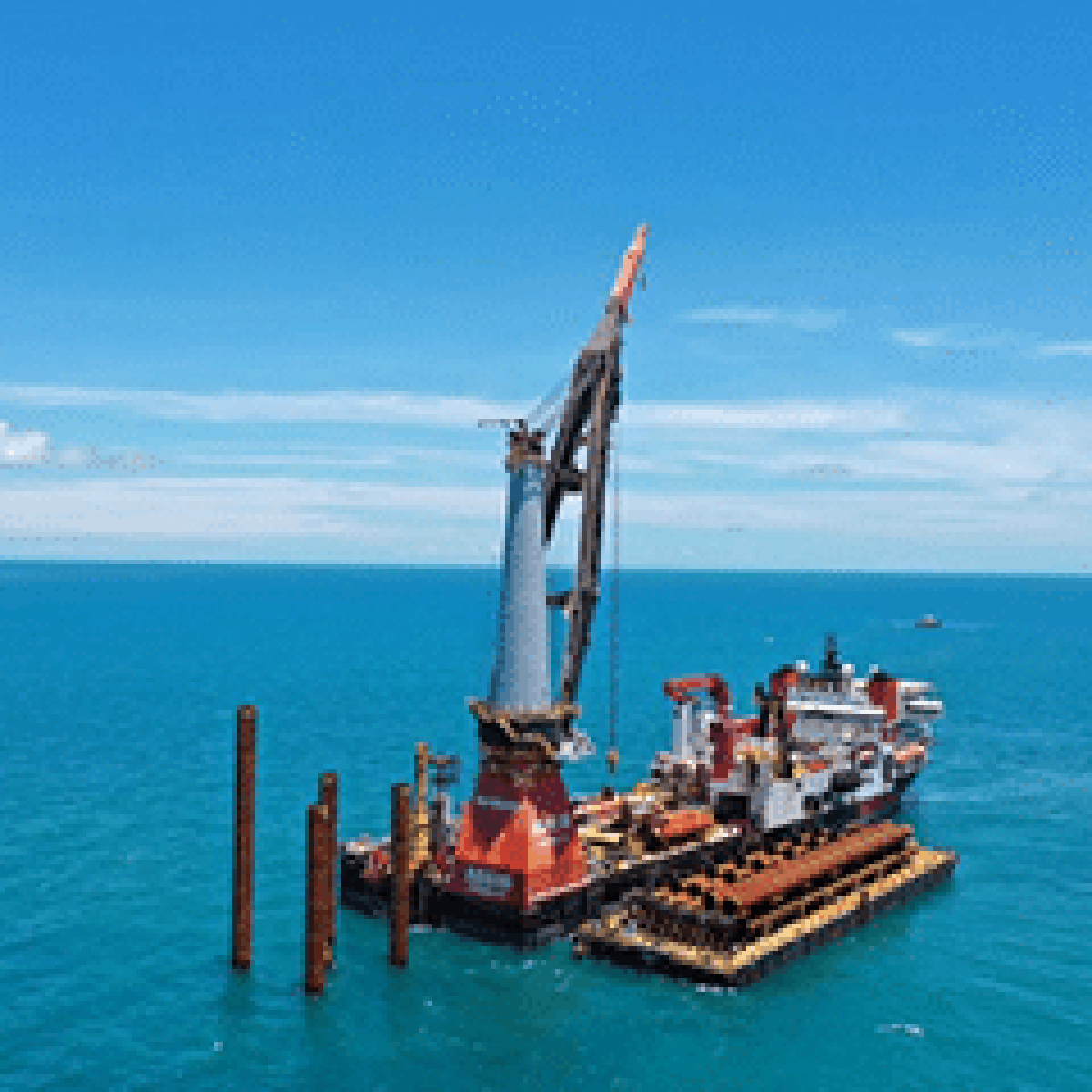 Offshore foundation installation starts at TPC Offshore Wind Farm in Taiwan image