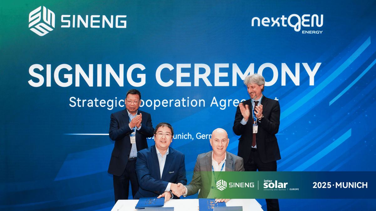 Sineng Electric and NextGEN Energy Forge Strategic Partnership to Accelerate Clean Energy Transition in Europe image