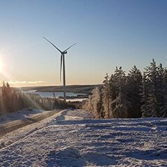 Start of power production at Nysäter Onshore Wind Farm in Sweden image