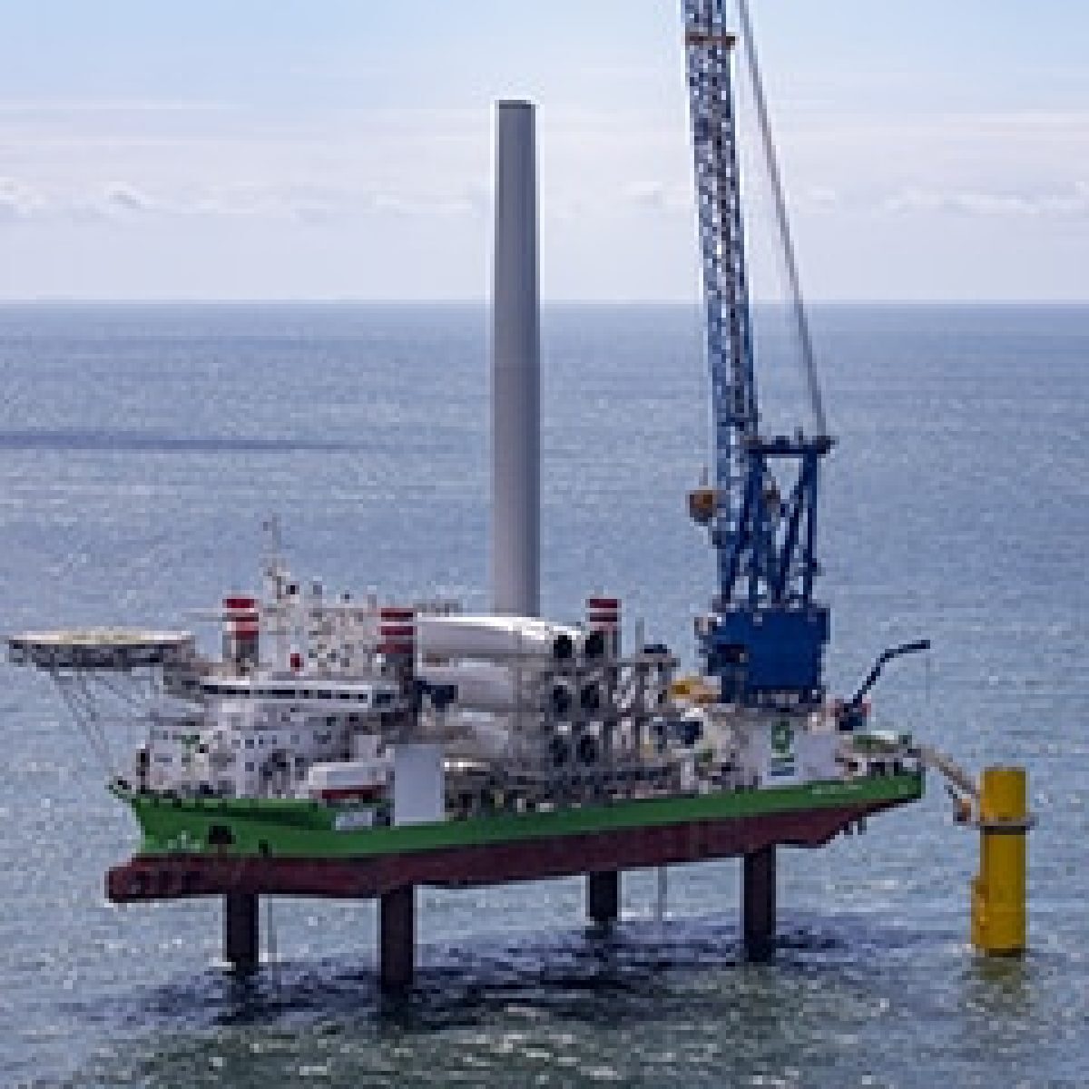 Turbine installation Borssele 1 & 2 successfully completed deploying DEME Offshore's unique sister vessel solution image