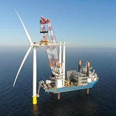 36 wind turbines installed, 36 more to go: Jan De Nul halfway through installation of 600 MW Kriegers Flak wind farm image