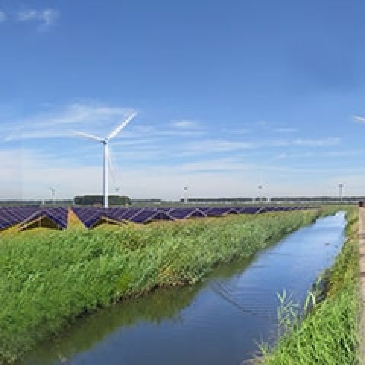 BELECTRIC builds solar system for the Netherlands' first green hybrid power plant image