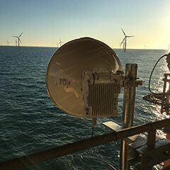 Success in the air for EMR with communications installation for UK offshore transmission system image