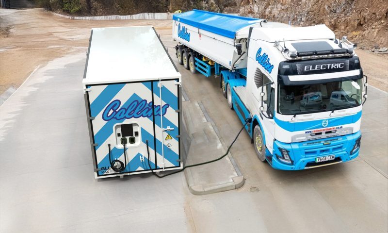 Allye Energy and Collins Earthworks announce first deployment of MegaMAX BESS featuring integrated DC fast charging for construction electrification image