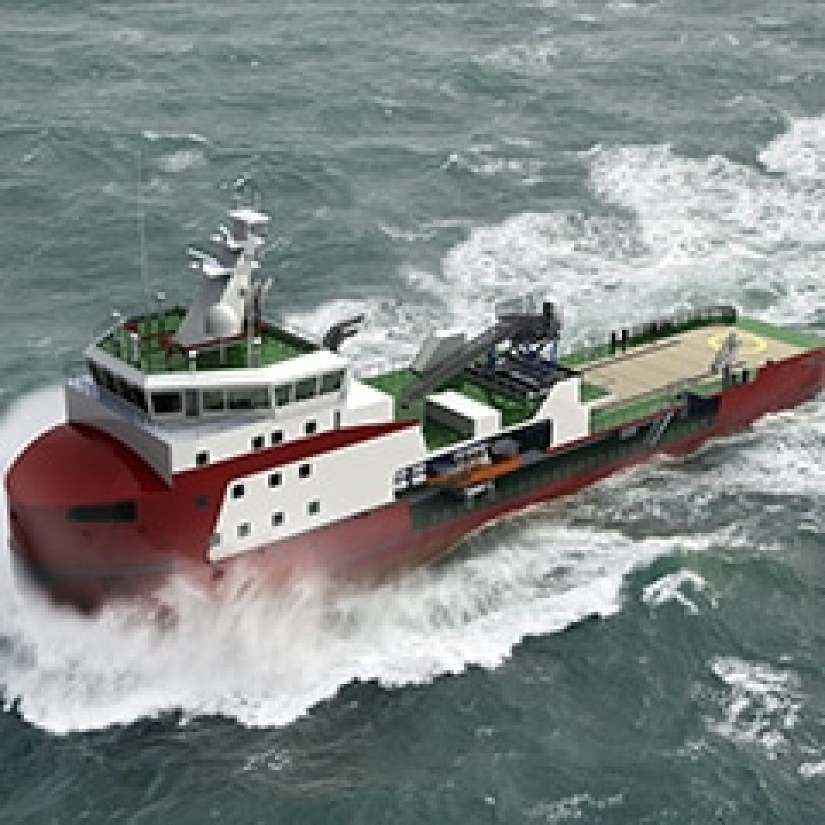 New building order world's first shallow draft ice-breaking walk to work vessel image