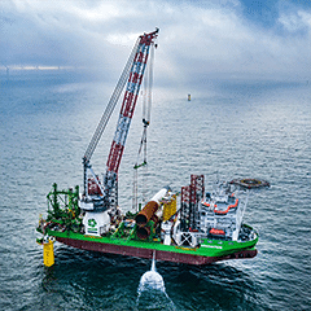 Foundation installation successfully completed at Belgium's largest offshore wind farm image