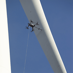 Wind work by drone image