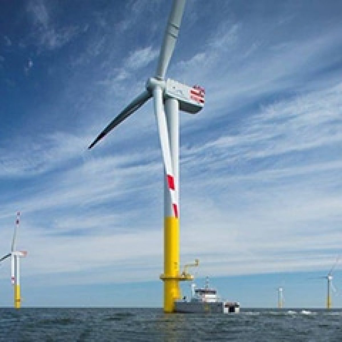 Deutsche Windtechnik achieves an outstanding result over the course of a year at the Nordergründe offshore wind farm with 98.8 percent contractual agreed availability, which exceeds the contractually image