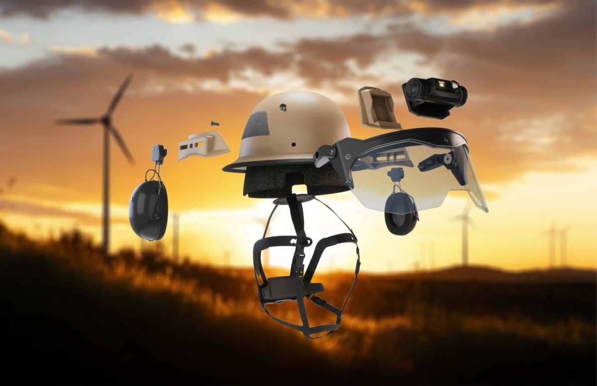 Headgear for high stakes: modern helmets protecting wind workers image