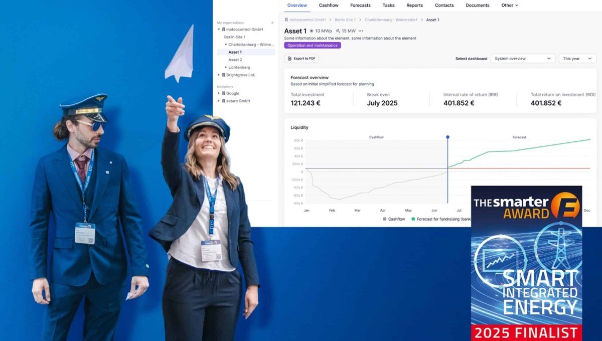 meteocontrol named finalist for The smarter E AWARD 2025 image