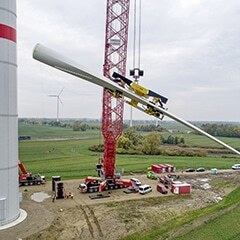 Emission-free: Enercon is the first one to use the new way of rotor blade assembling image