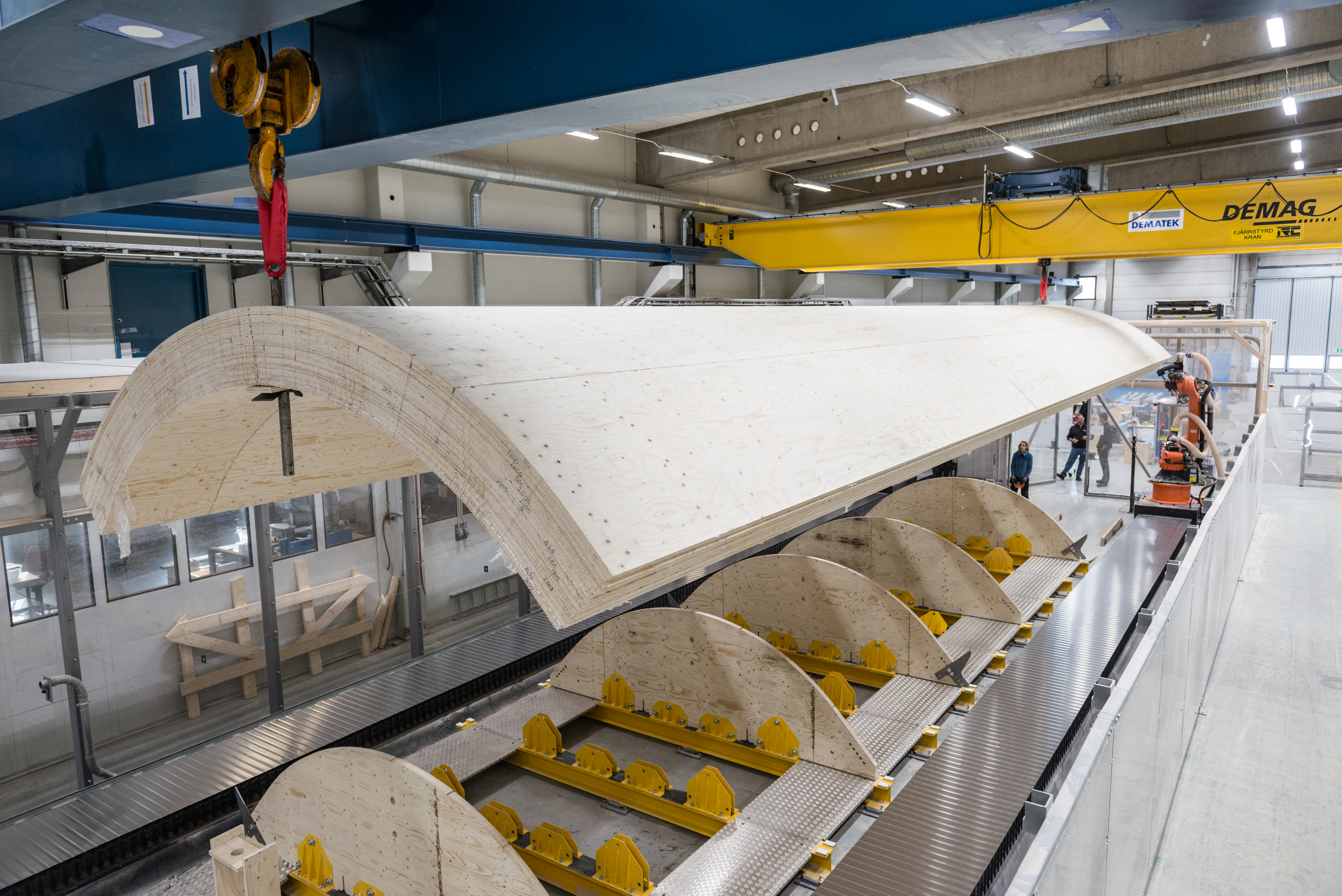 Modvion enters Grant Agreement Preparation for €39 million grant from the EU Innovation Fund to establish series production for wooden wind turbine towers image