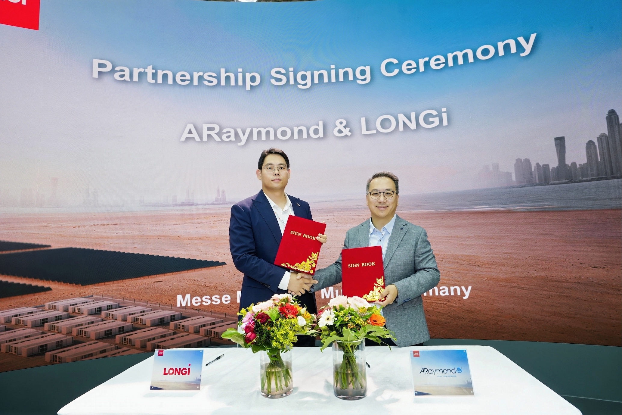 ARaymond and LONGi sign a Memorandum of Understanding to explore future collaborations in the photovoltaic and energy storage sectors image