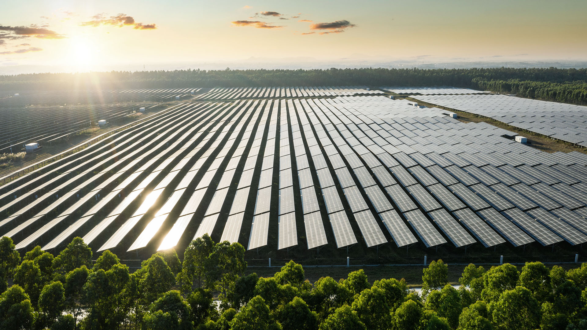 From brown to green: Historical German lignite site converted to solar park on old east-west border image