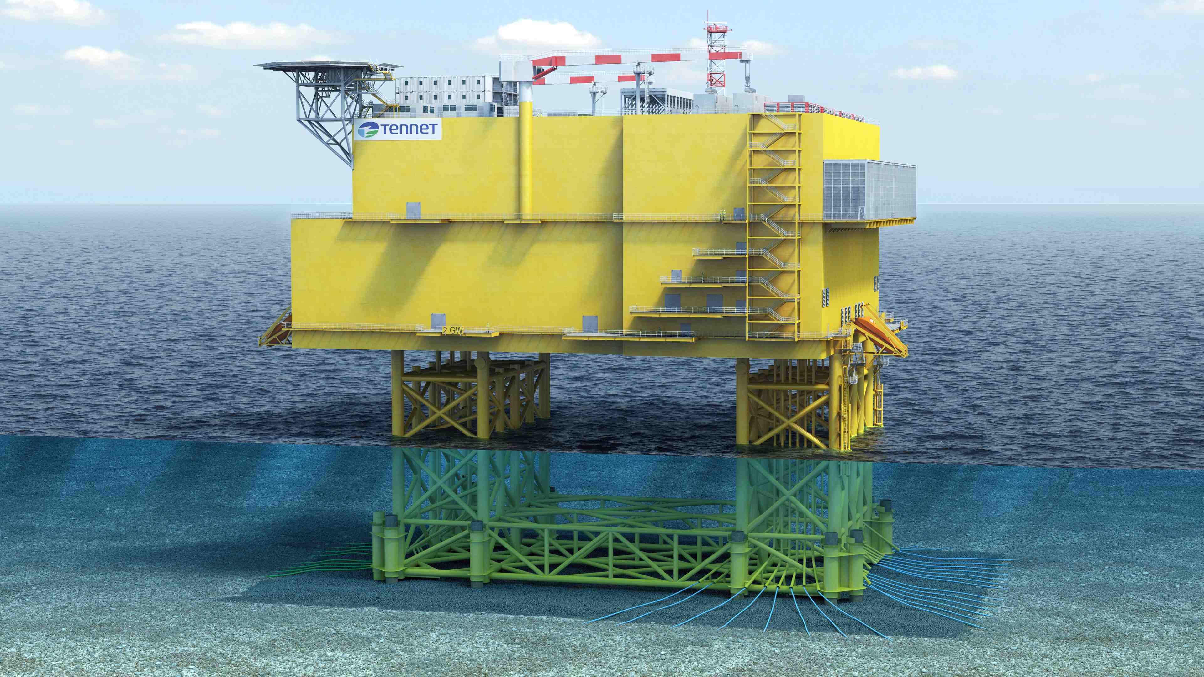 Glamox wins contracts to provide smart lighting for 11 offshore grid connection HVDC converter platforms for TenneT image