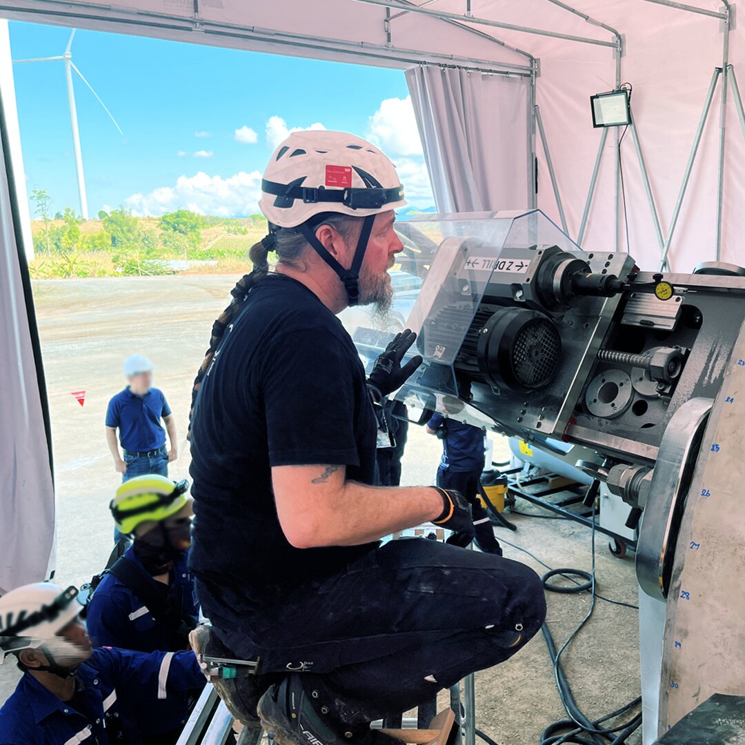 CNC Onsite and We4Ce carry out first in-field blade root remanufacturing at 50 MW wind park image
