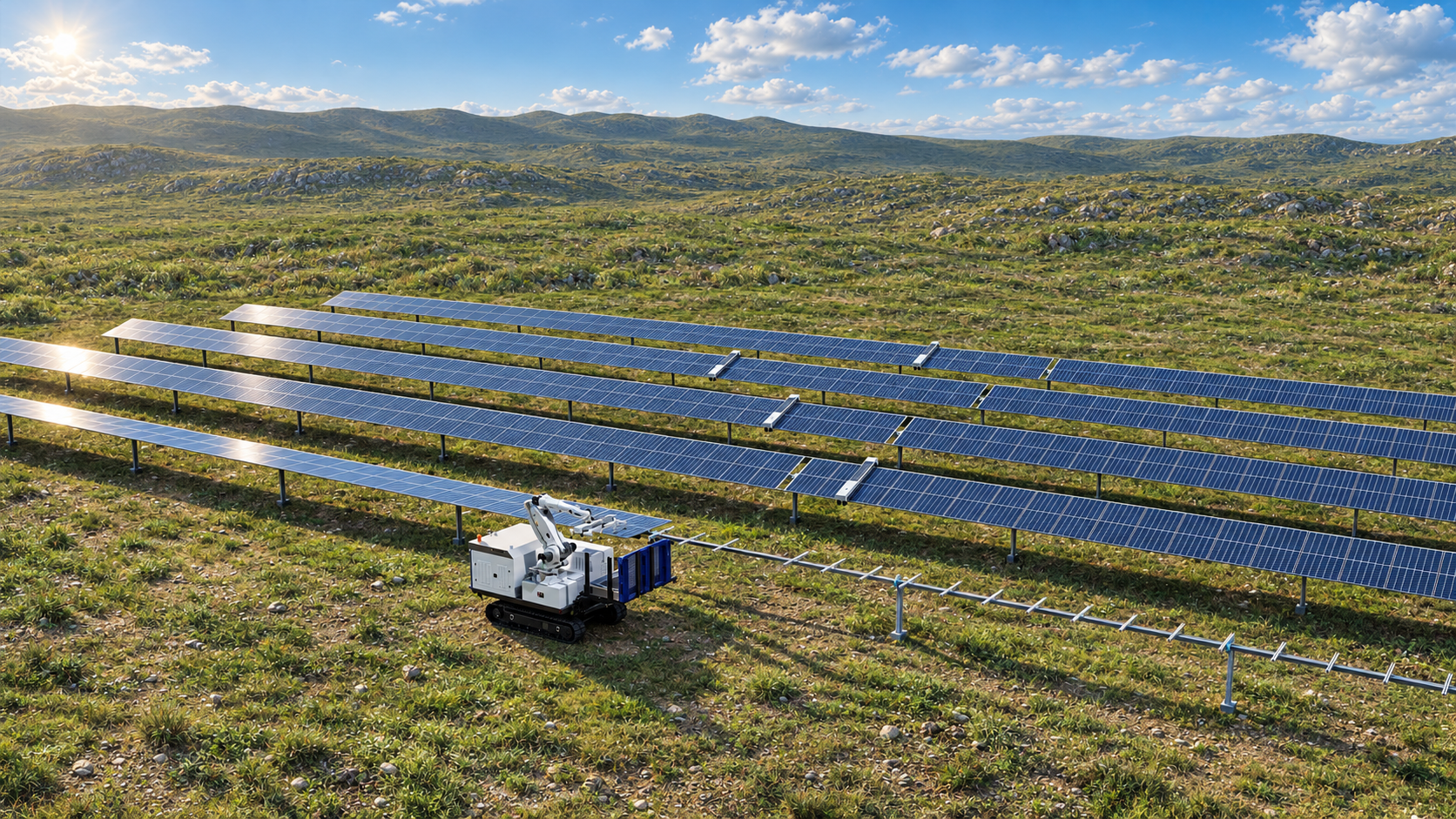 TrinaTracker launches BUILDEX and AURORA robots for automated PV construction and O&M image