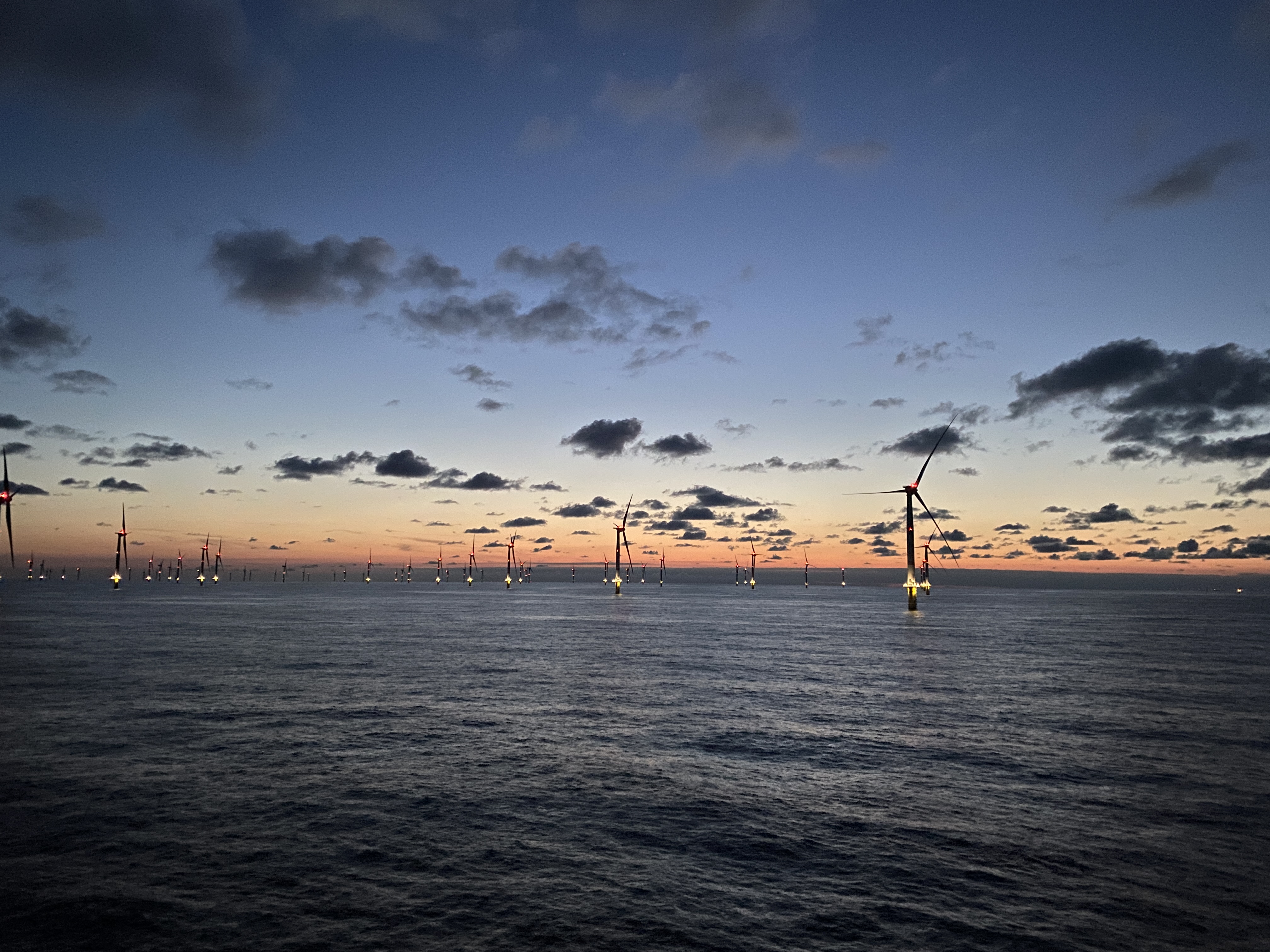 Safety signals illuminate obstacles in maritime and aviation transport image