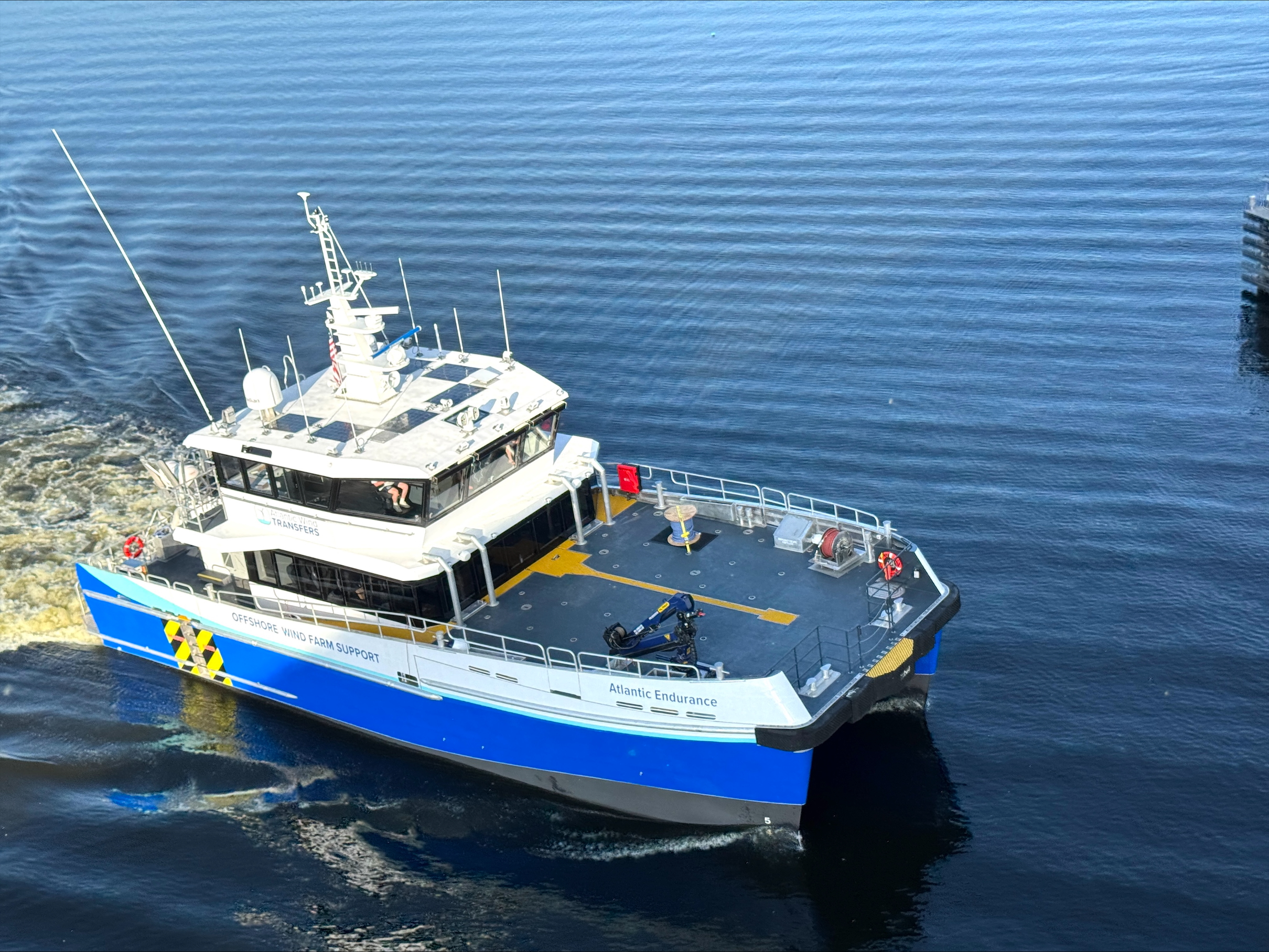 St. Johns Ship Building Delivers Second Chartwell-Designed Crew Transfer Vessel to Atlantic Wind Transfers image
