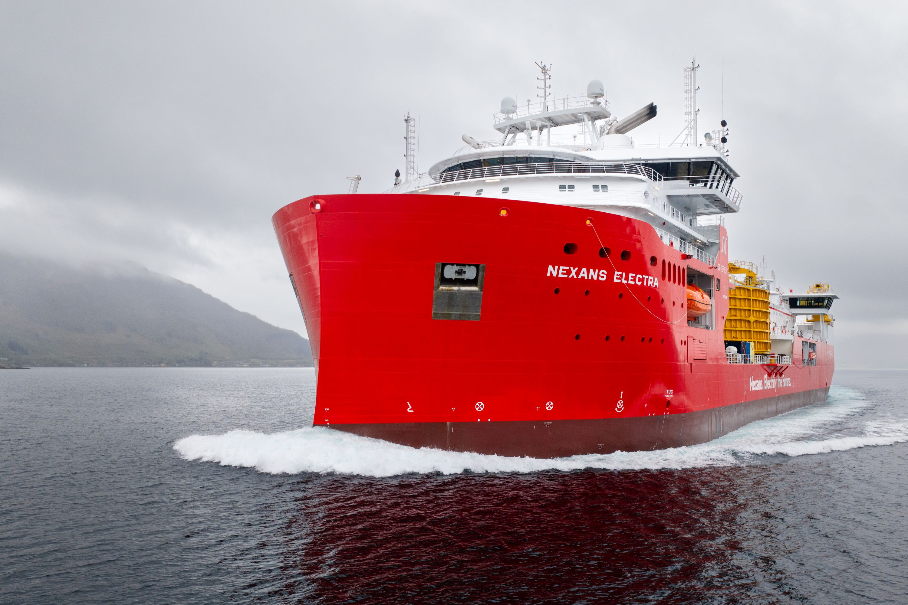 Nexans marks official handover of cable-laying vessel CLV Nexans Electra image