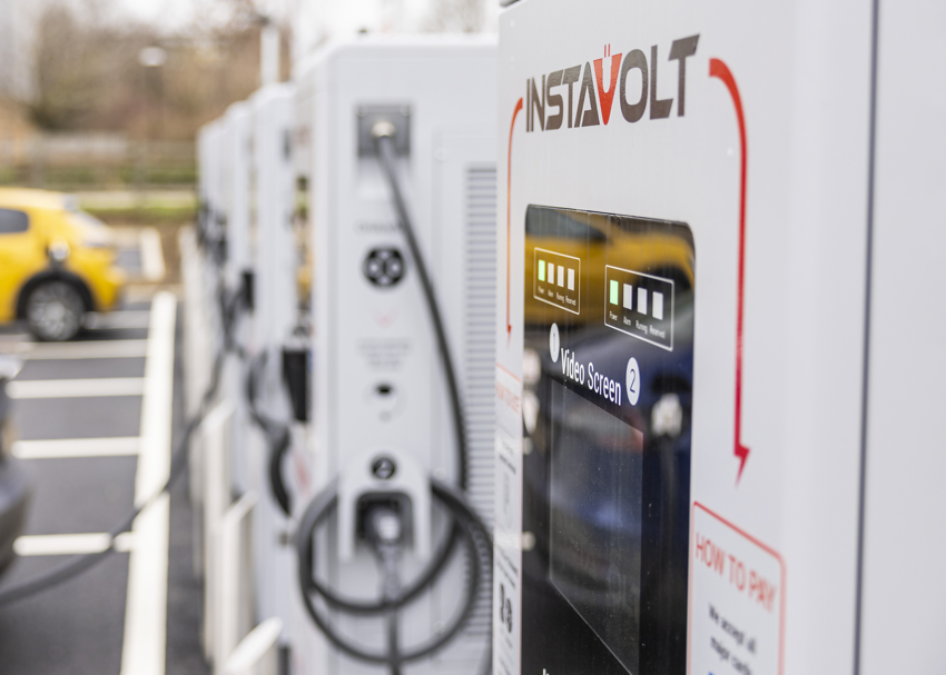 Major milestone as InstaVolt brings UK’s first battery storage direct to ultra rapid EV chargers on M6 image