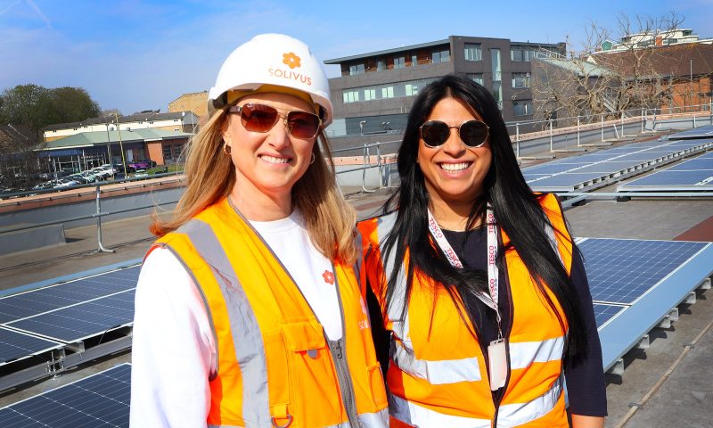 Tesco Watford - L-R - Jo Parker Swift, Solivus founder and CEO, and Bianca Samarakoon, Group Head of Energy at Tesco